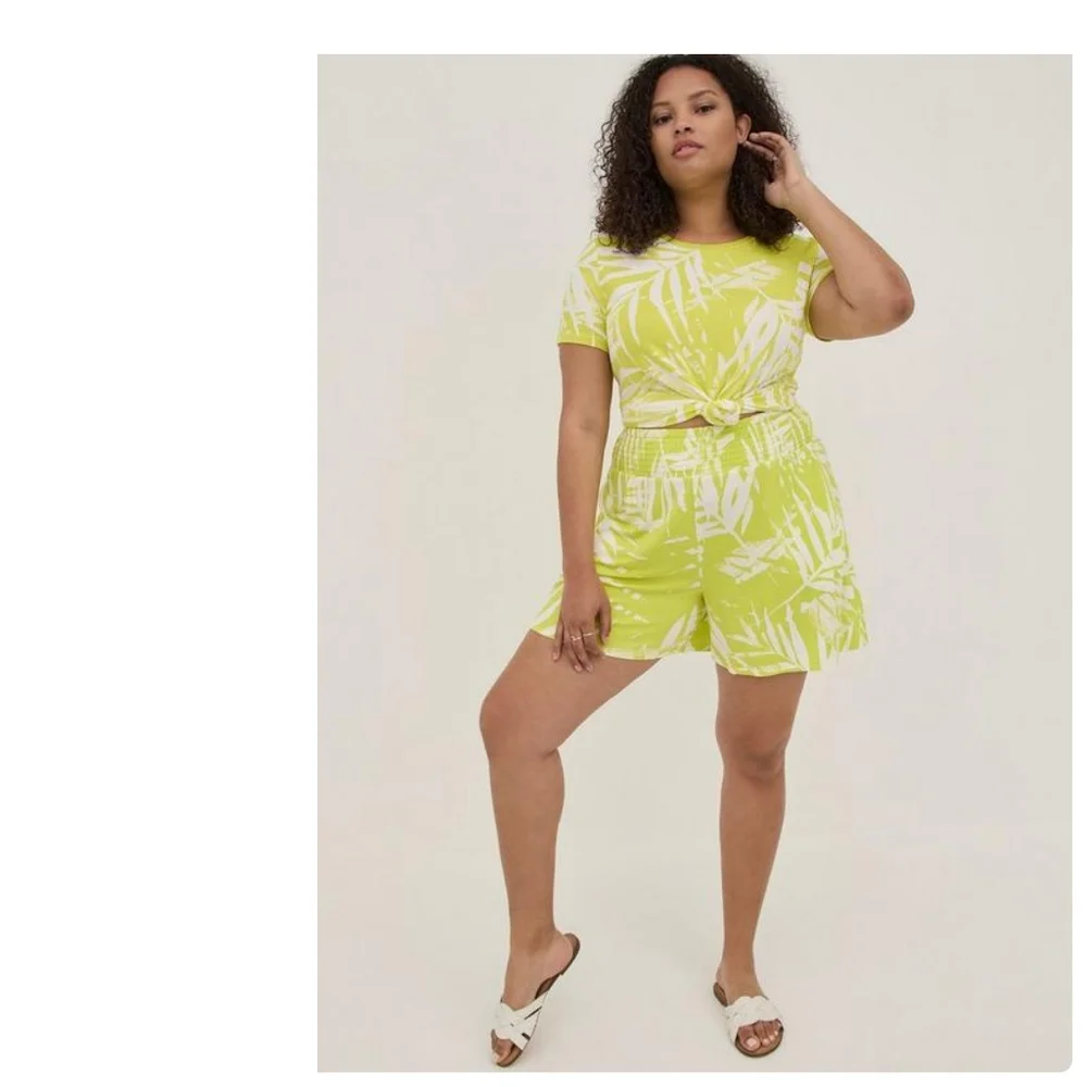 Torrid 5” Pull-on Super Soft High-Rise SHORTS & TOP SET size 3X▪